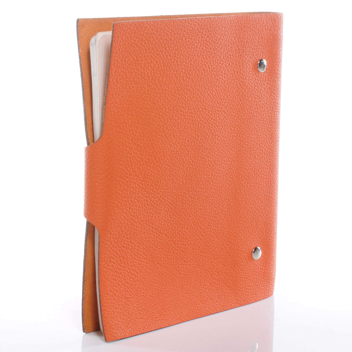 Togo Ulysse MM Notebook Cover w Notepad Orange