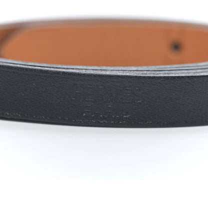 Hermes Chamonix Hapi 3MM Triple Tour Wrap Bracelet S Black 3 of 4