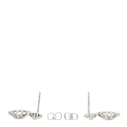 David Yurman Sterling Silver Diamond Starburst Double Drop Earrings 3 of 5