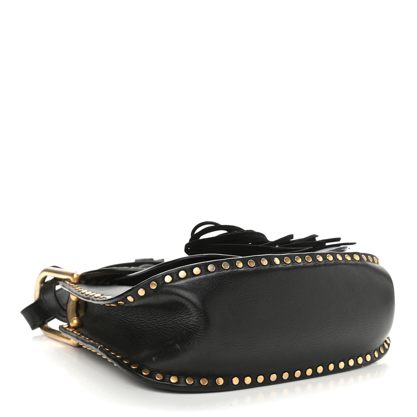 Calfskin Braided Medium Hudson Shoulder Bag Black