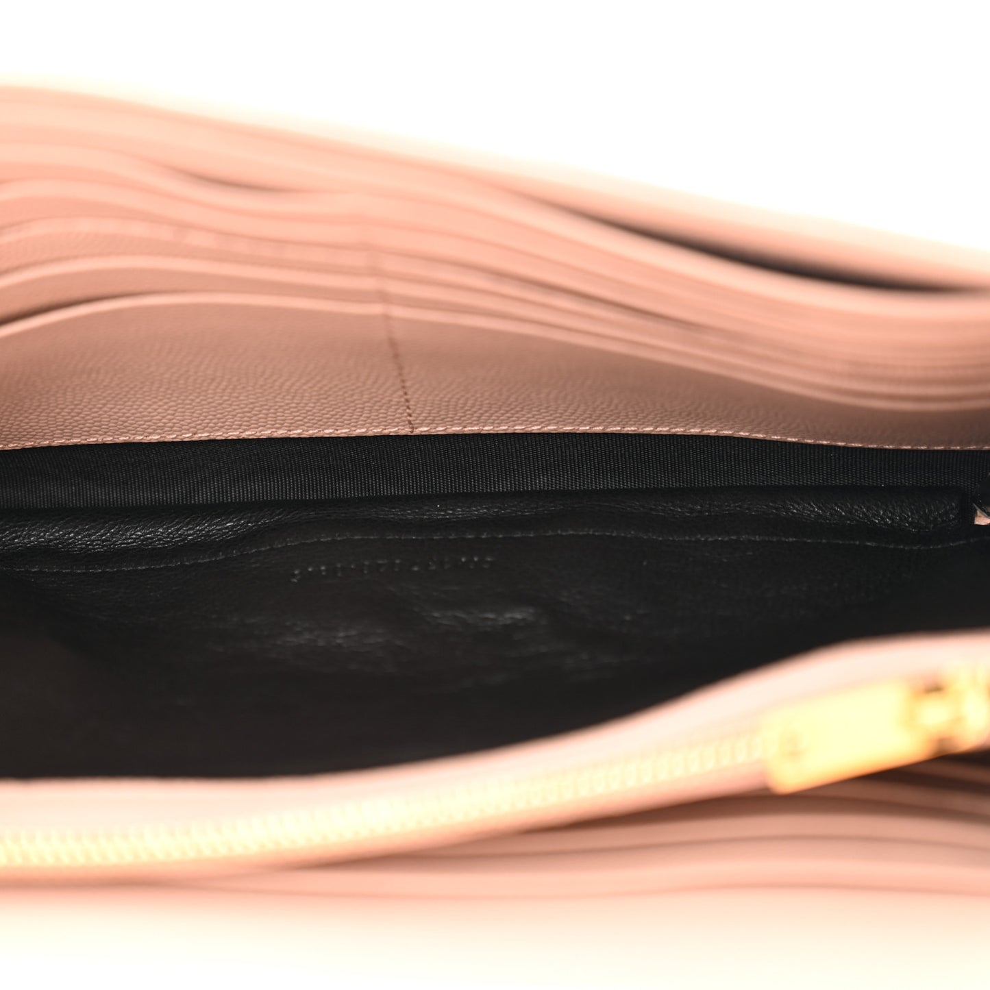 Grain De Poudre Matelasse Chevron Monogram Chain Wallet Pale Pink