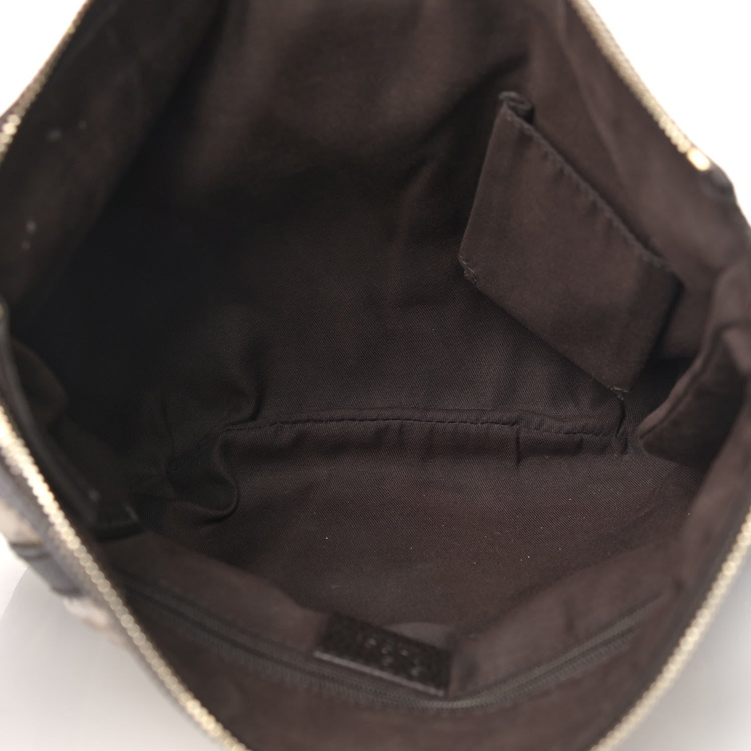 Gucci Crystal Monogram Small D Gold Ring Messenger Dark Brown 5 of 14