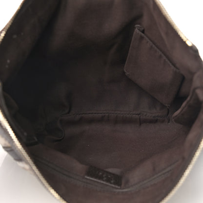 Gucci Crystal Monogram Small D Gold Ring Messenger Dark Brown 5 of 14