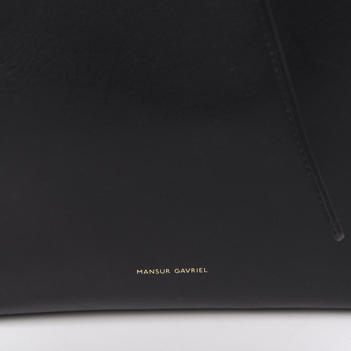 Vegetable Tanned Calfskin Bucket Bag Black Argento