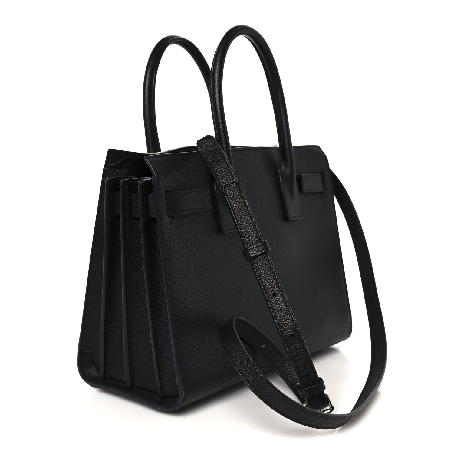 Saint Laurent Grained Calfskin Baby Sac De Jour Black 3 of 13