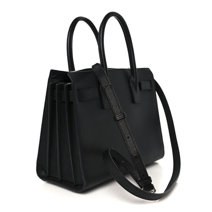 Saint Laurent Grained Calfskin Baby Sac De Jour Black 3 of 13
