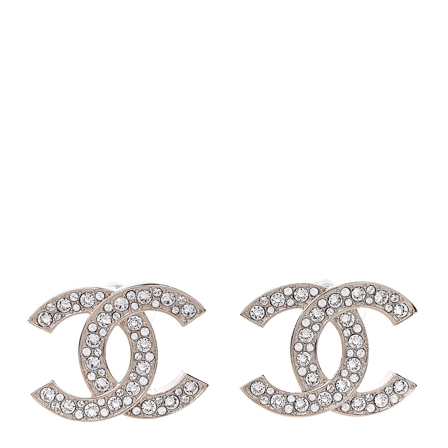 Crystal CC Earrings Gold