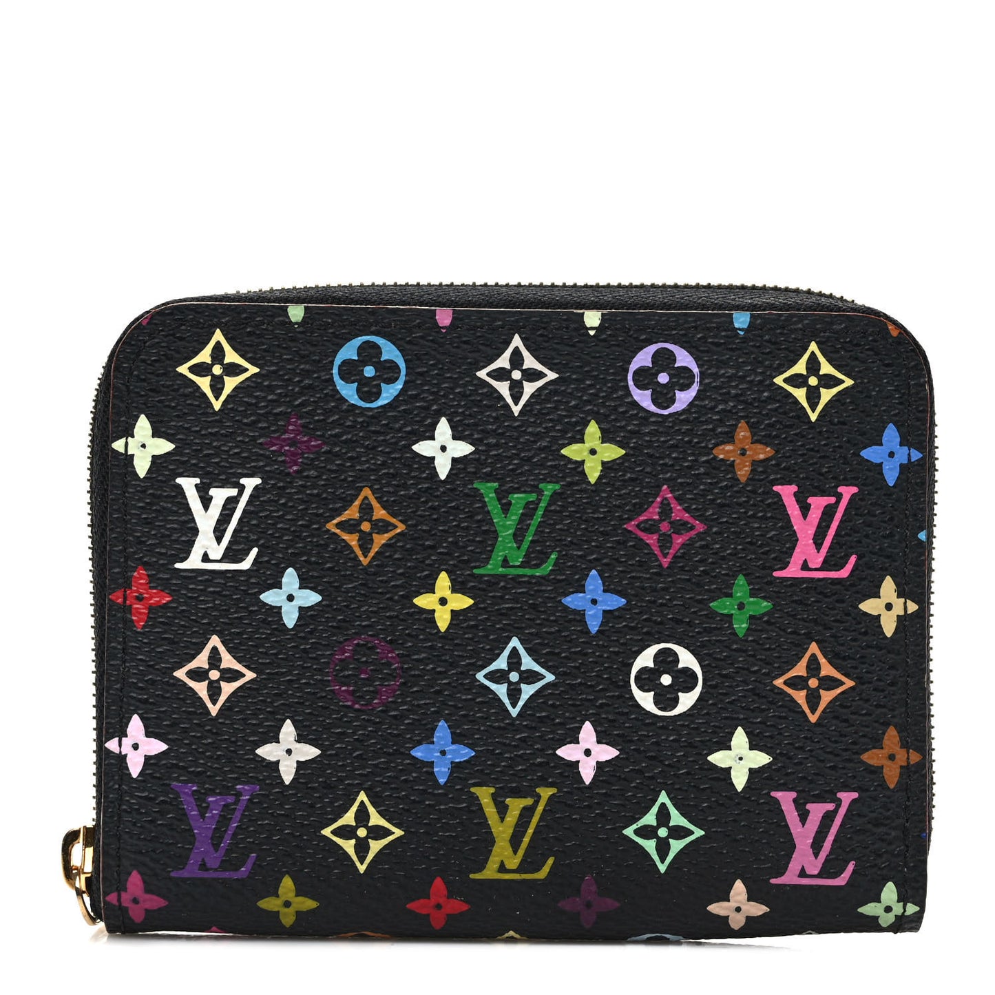Monogram Multicolor Zippy Coin Purse Black Violet