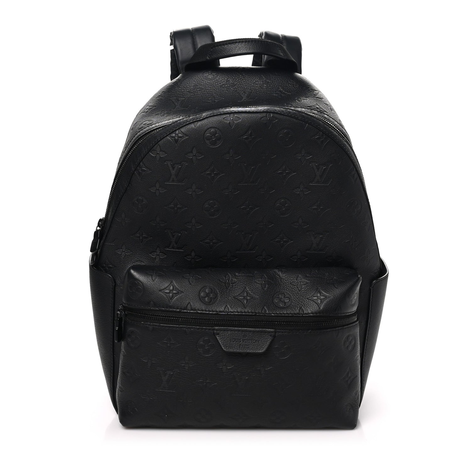 Calfskin Shadow Monogram Discovery Backpack PM Black