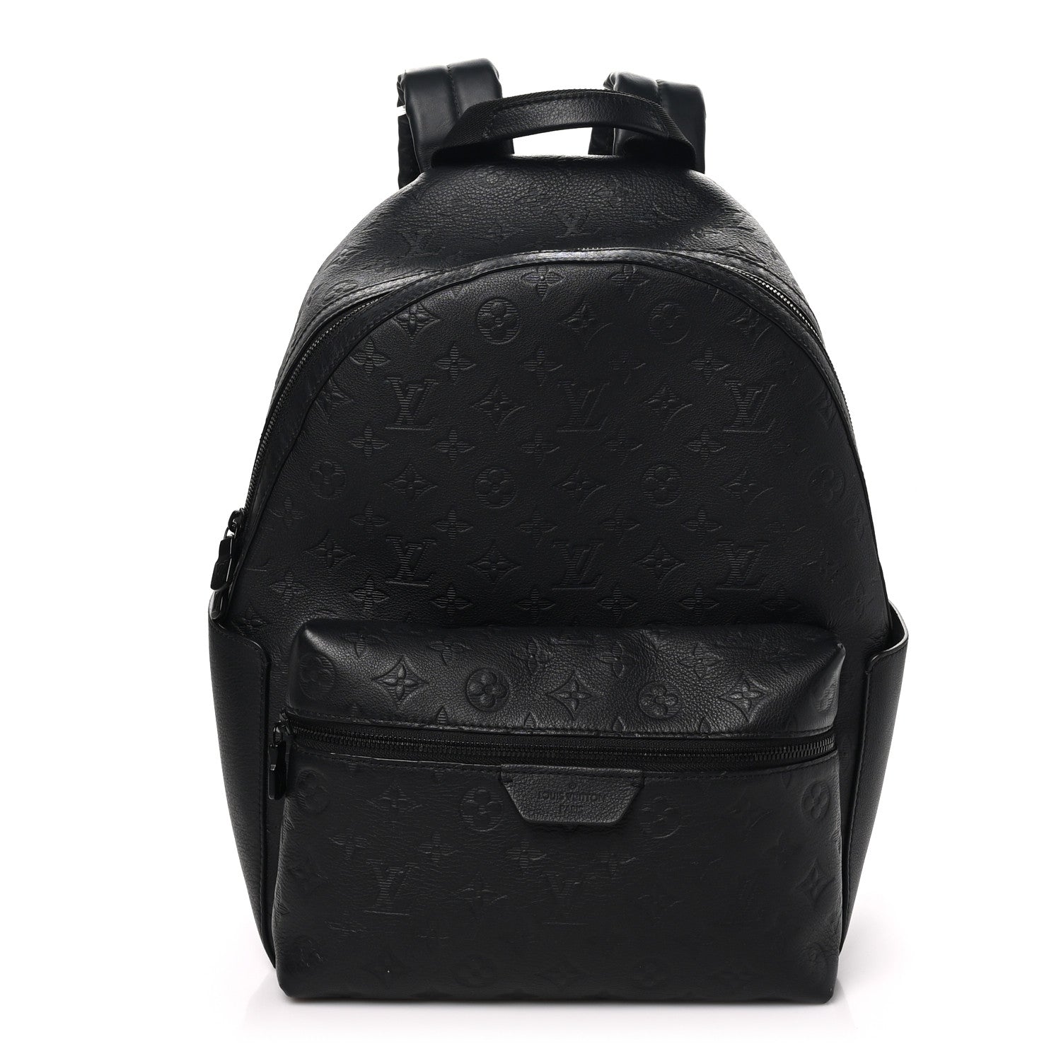 Louis Vuitton Calfskin Shadow Monogram Discovery Backpack PM Black 1 of 8