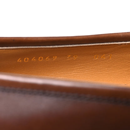 Gucci Calfskin Womens Jordaan Loafers 39 Fondente Brown 10 of 16