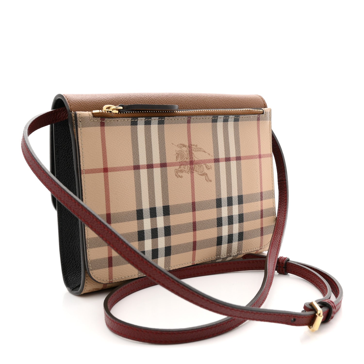 Burberry Haymarket Check Small Loxley Crossbody Bright Toffee 3 of 10