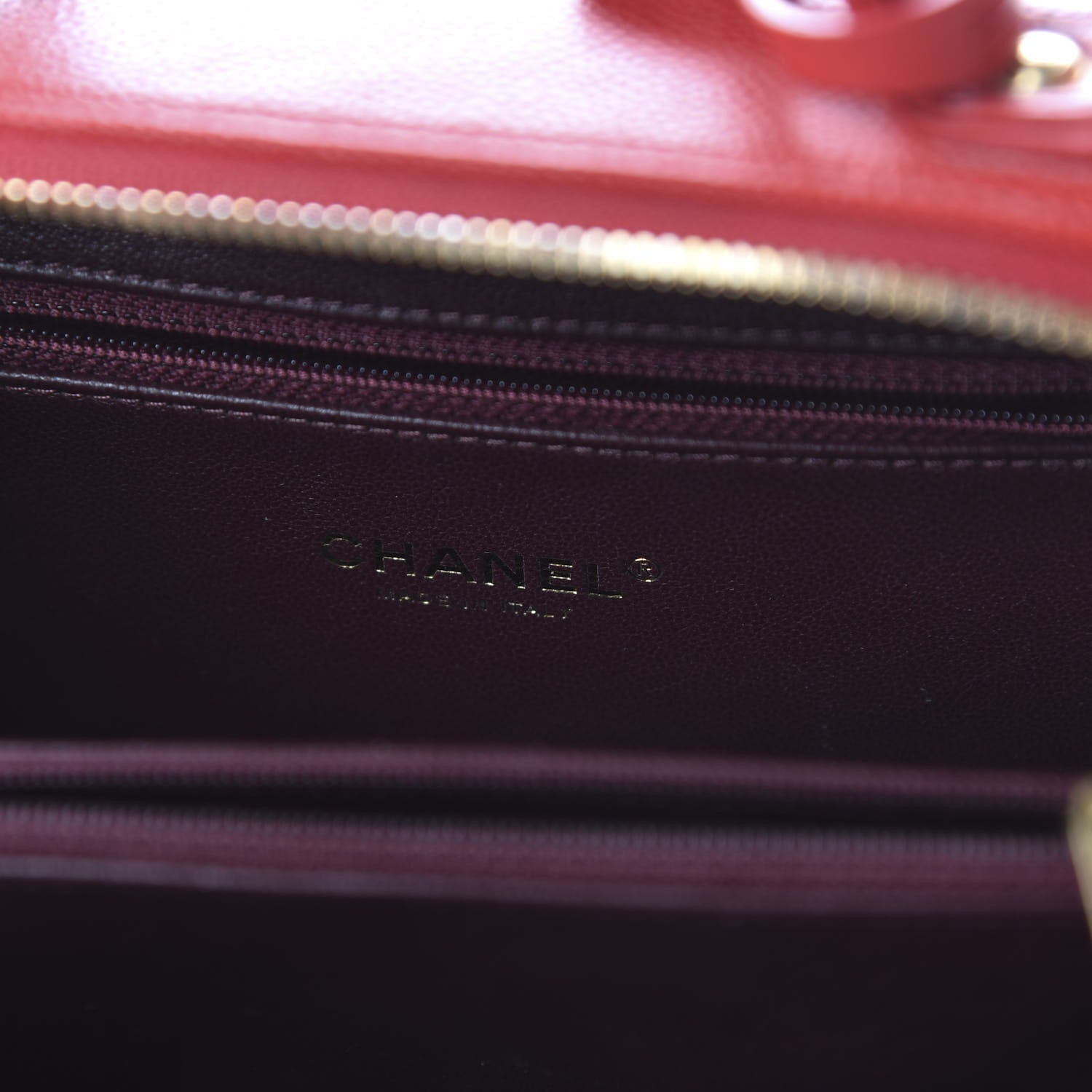 Chanel Caviar Quilted Medium CC Filigree Vanity Case Red 8 of 10