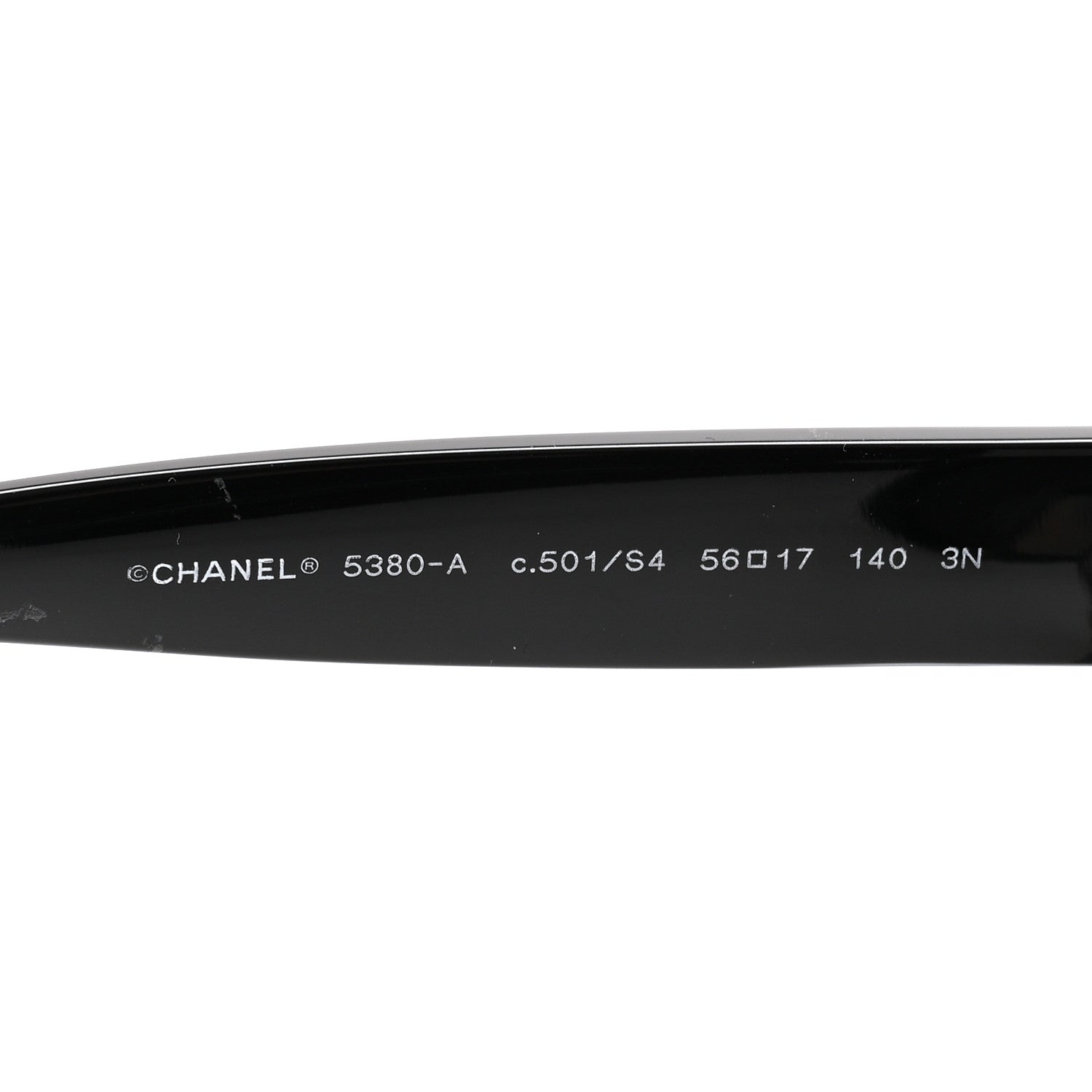Chanel Acetate Square CC Sunglasses 5380-A Black 5 of 8