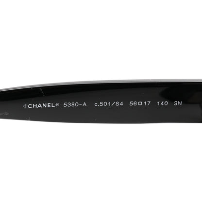 Chanel Acetate Square CC Sunglasses 5380-A Black 5 of 8