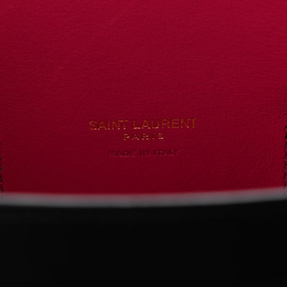 Saint Laurent Calfskin Small Sac De Jour Black Fuchsia 6 of 11