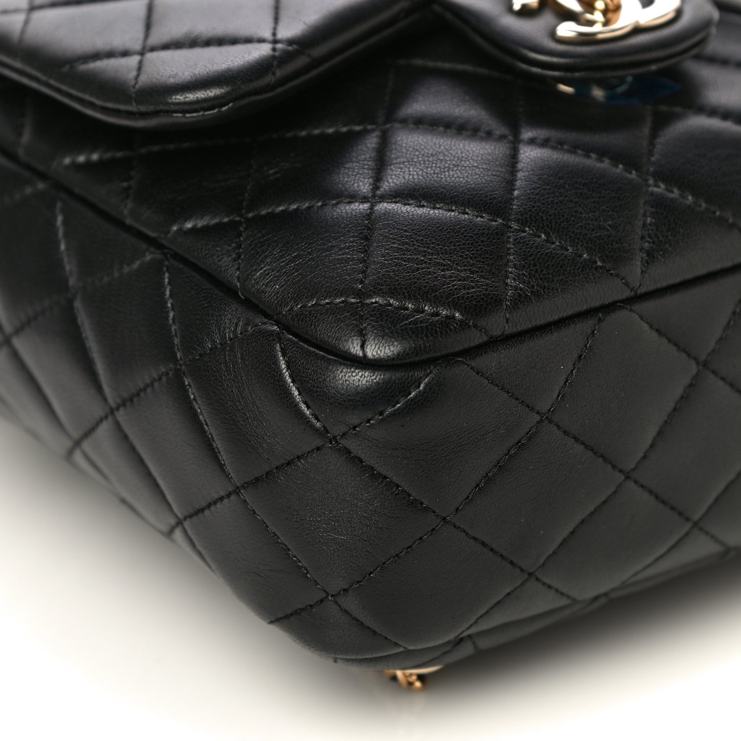 Lambskin Quilted Small in Seoul Backpack Black
