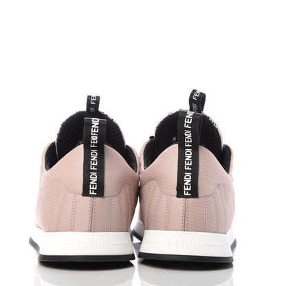 Fendi Nylon FFreedom Sneakers 35 White Rosa 6 of 10
