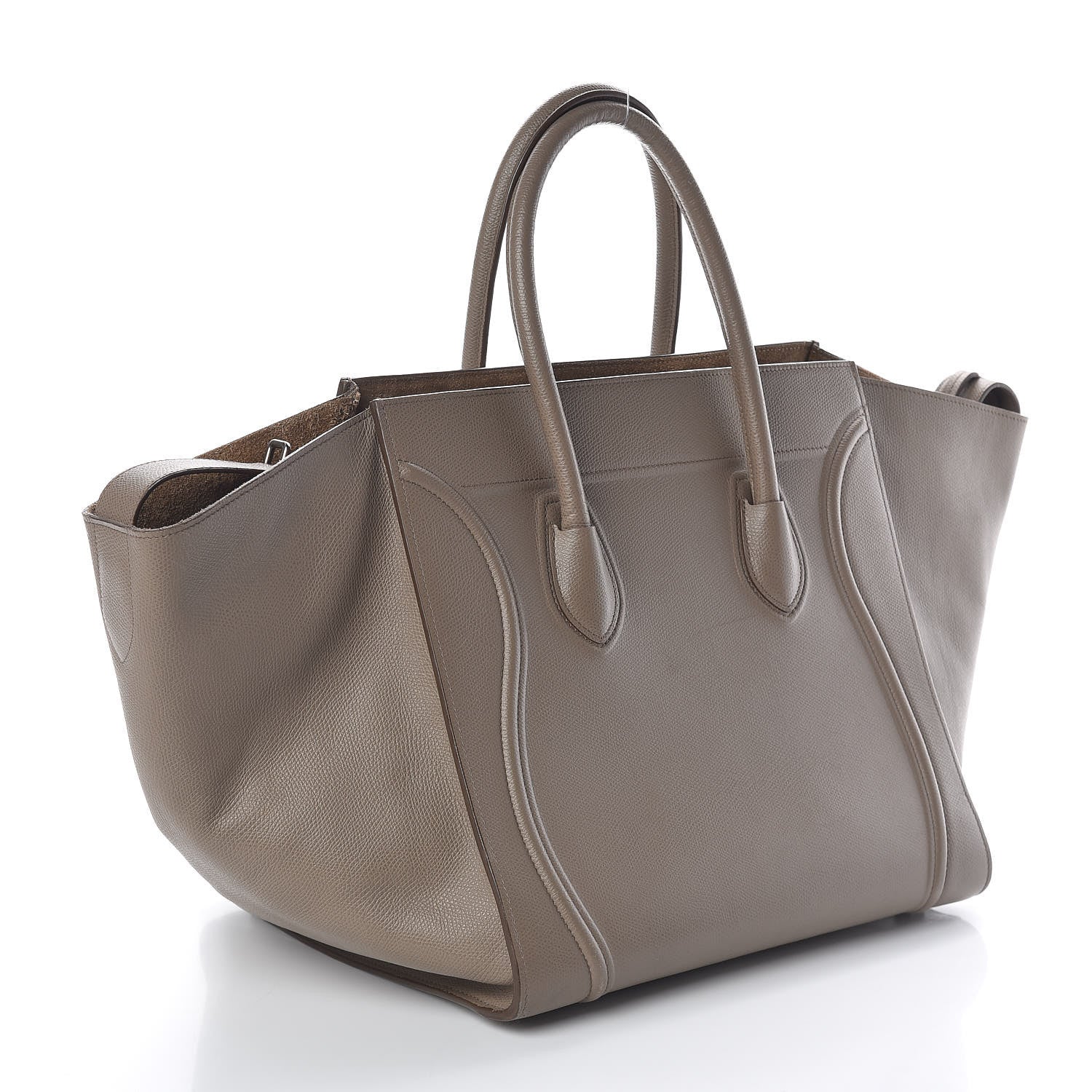 Celine Grained Calfskin Medium Phantom Luggage Taupe 3 of 9