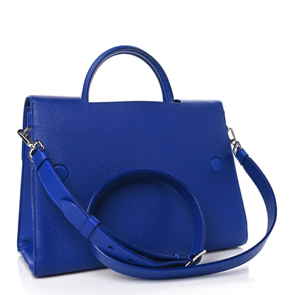 Christian Dior Grained Calfskin Medium Diorever Flap Blue 3 of 10