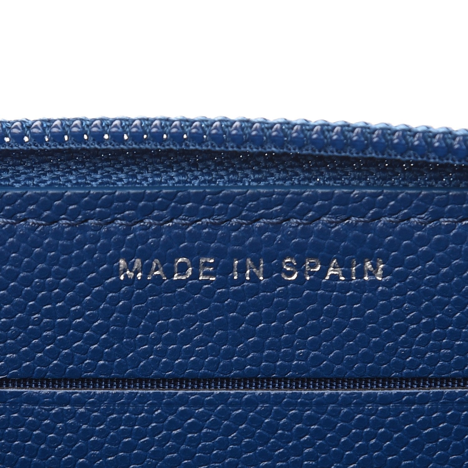 Chanel Caviar Quilted Boy Small Zip Around Wallet Blue 7 of 9