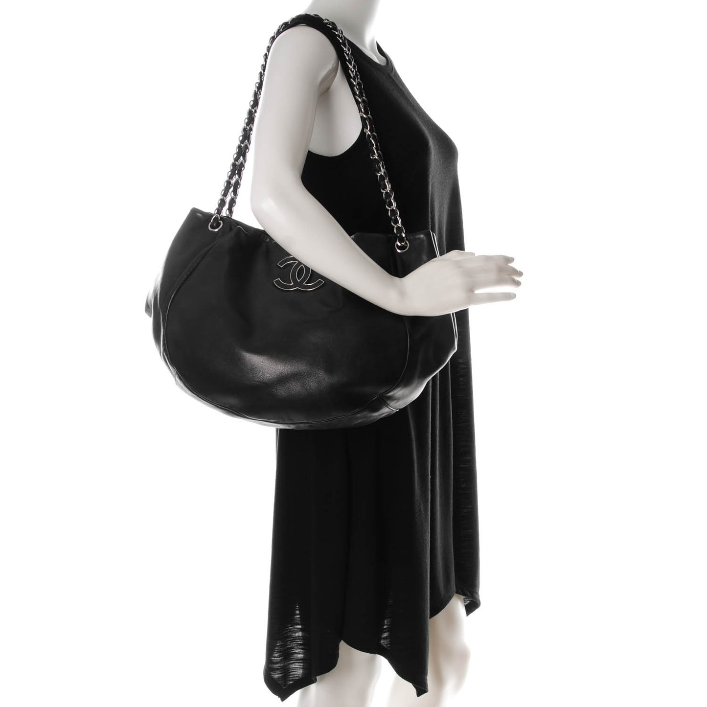Lambskin Sensual Hobo Black