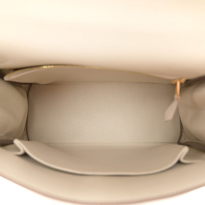 Hermes Togo Kelly Retourne 25 Craie 5 of 12