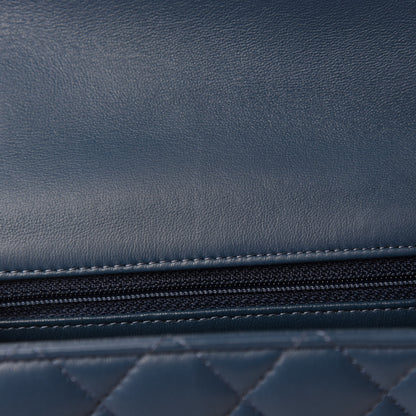 Chanel Lambskin Quilted Mini Rectangular Flap Dark Blue 8 of 12