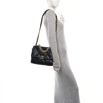 Chanel Lambskin Quilted Large Chanel 19 Flap Black 2 of 11