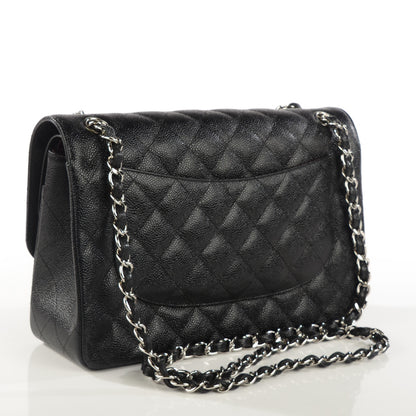 Chanel Caviar Quilted Jumbo Double Flap Black 3 of 8