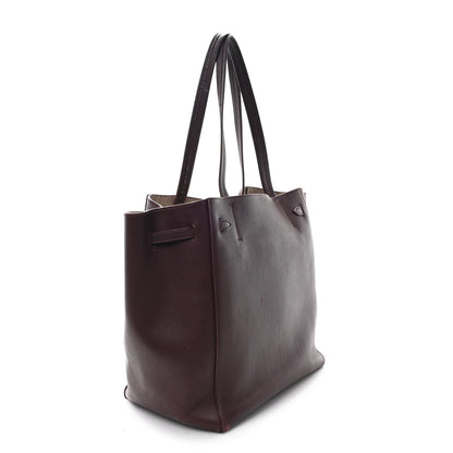 Celine Soft Calfskin Medium Belt Cabas Phantom Burgundy 3 of 10