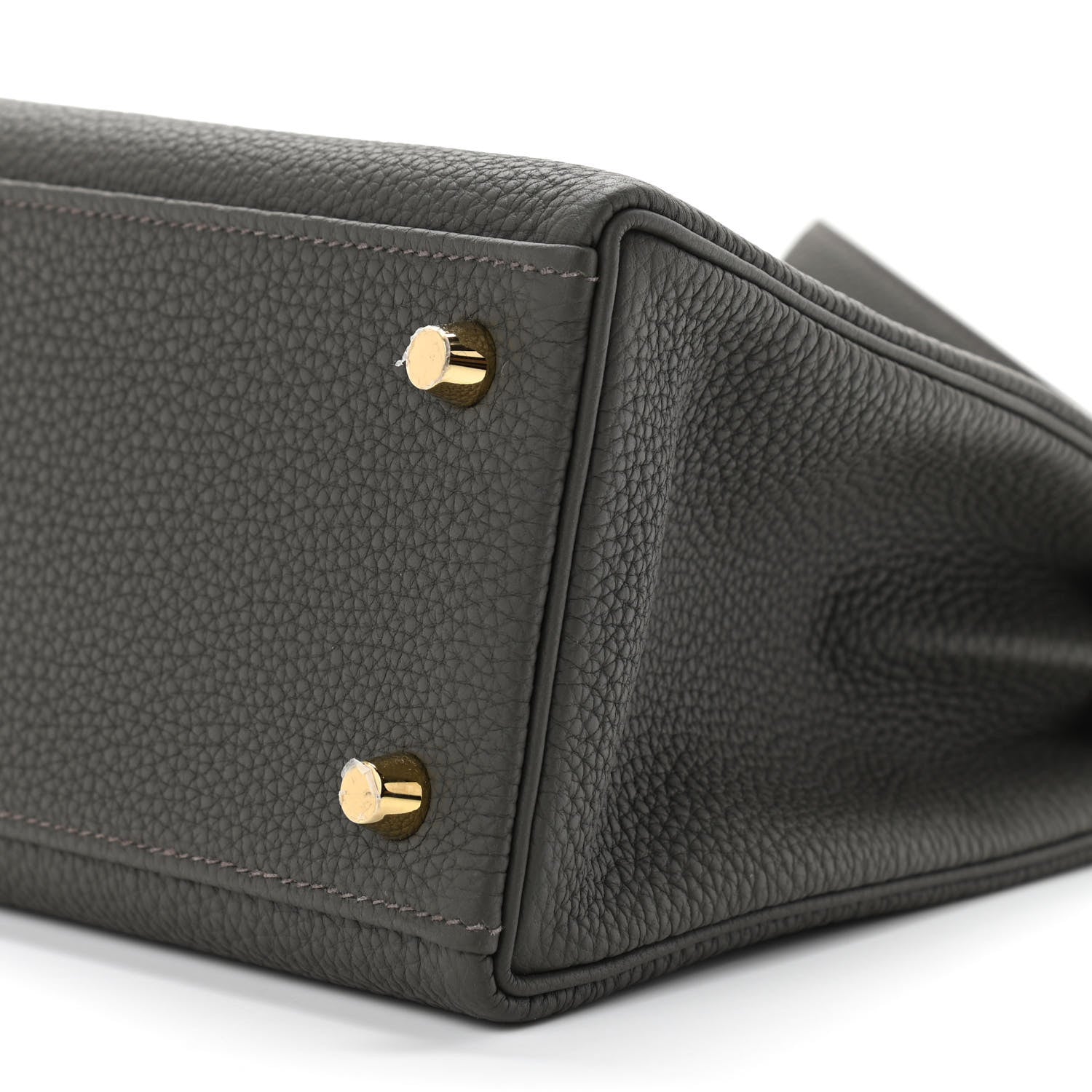 Hermes Togo Kelly Retourne 25 Vert De Gris 11 of 12