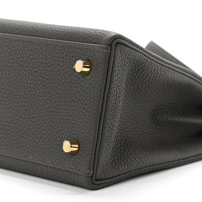Hermes Togo Kelly Retourne 25 Vert De Gris 11 of 12