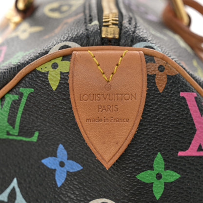 Louis Vuitton Monogram Multicolor Speedy 30 Black 6 of 10