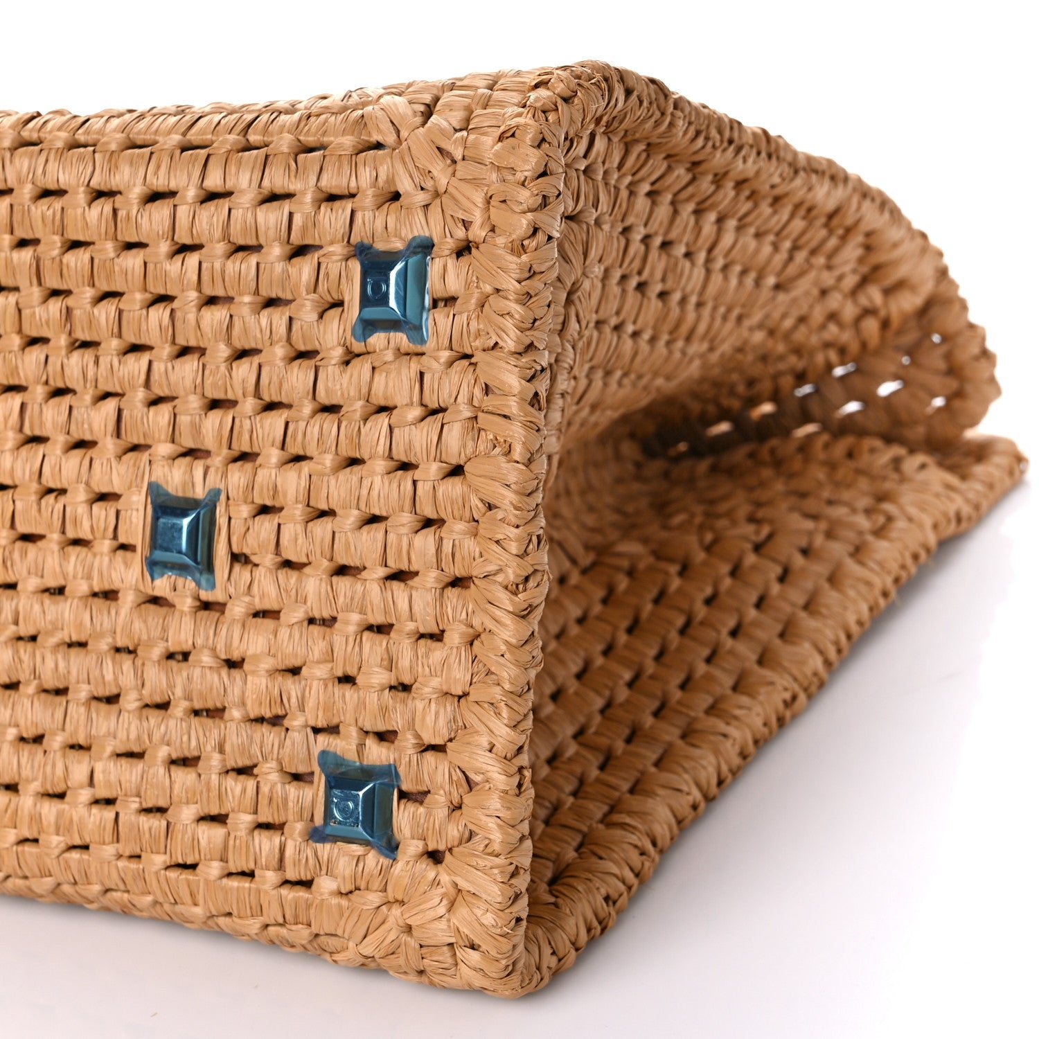 Salvatore Ferragamo Raffia XL Studio Box Tote Natural 10 of 10