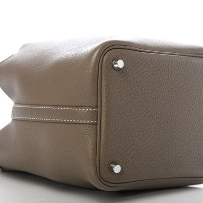 Hermes Taurillon Clemence Picotin Lock 18 PM Etoupe 6 of 10