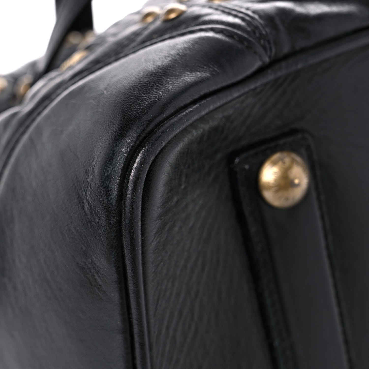 Louis Vuitton Lambskin Riveting Black 7 of 20