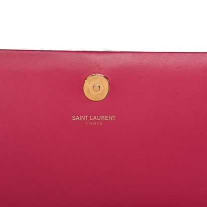 Saint Laurent Smooth Calfskin Medium Classic Monogram Kate Tassel Satchel Fuchsia 6 of 7