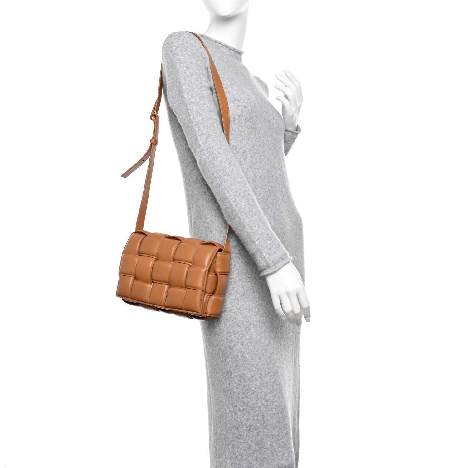 Bottega Veneta Nappa Maxi Intreccio Padded Cassette Crossbody Bag Caramel 3 of 10