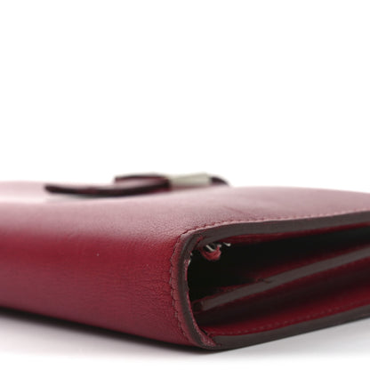 Hermes Tadelakt Bearn Gusset Wallet Rouge Vif 8 of 8