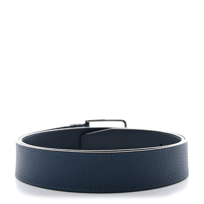 Louis Vuitton Taurillon 35mm Pont Neuf Belt 95 38 Blue 2 of 7