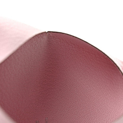 Hermes Chevre Mysore Calvi Card Case Rose Darling 8 of 10