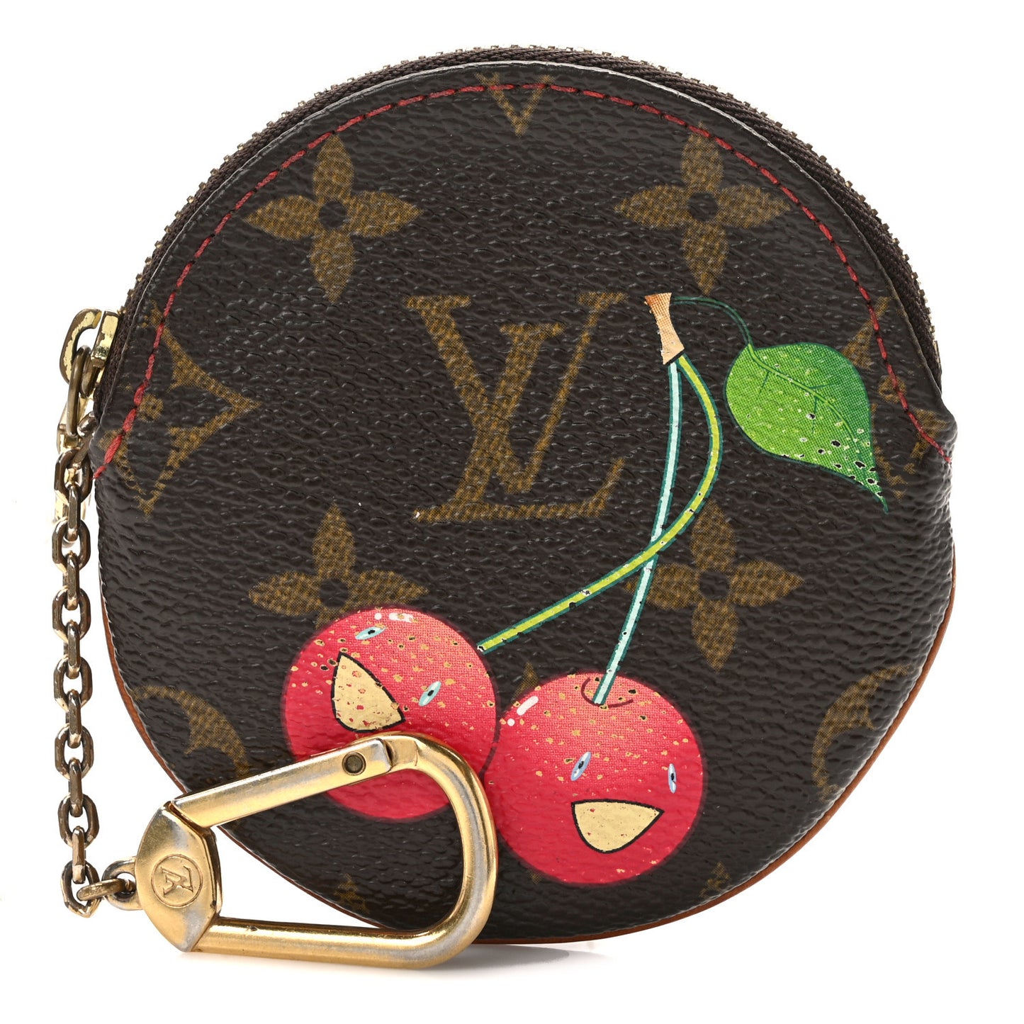 Monogram Cerises Round Coin Purse
