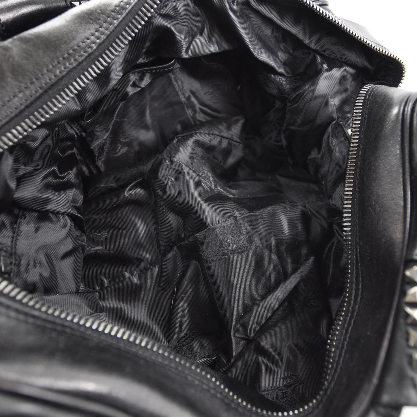 Prorsum Leather Studded Knight Satchel Black