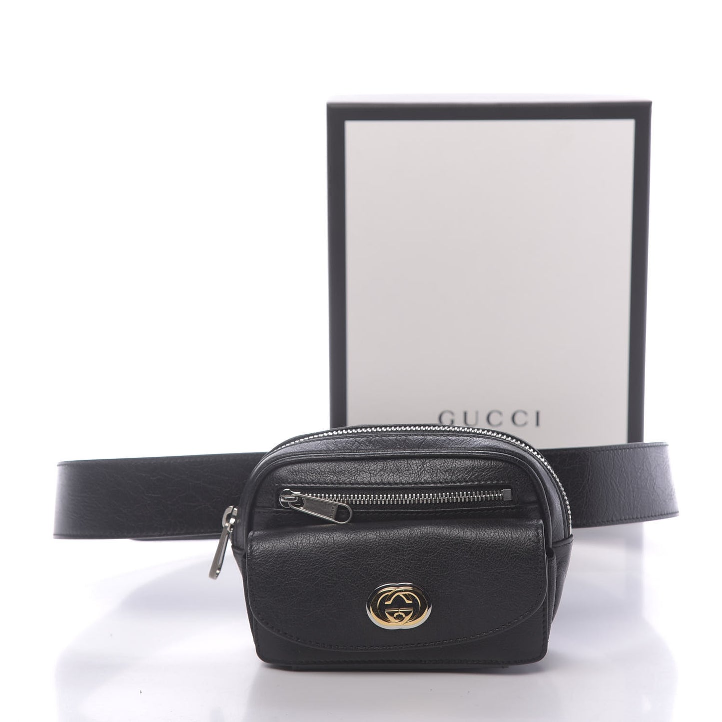 Fluffy Calfskin Mini Morpheus Belt Bag 90 36 Black