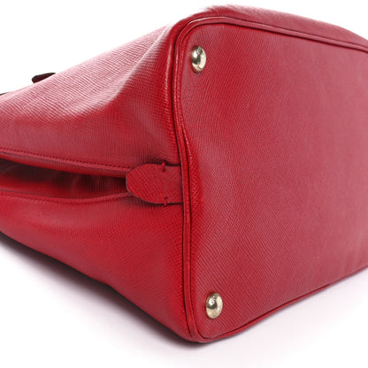 Prada Saffiano Cuir Open Promenade Tote Fuoco 8 of 9