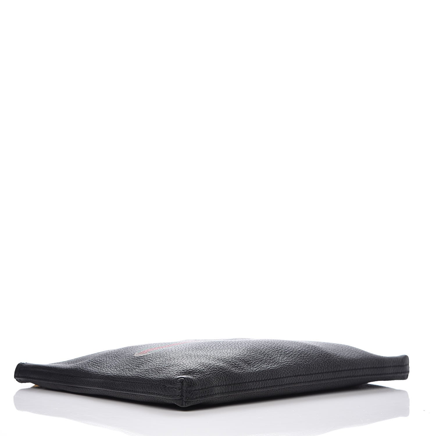 Gucci Pebbled Calfskin Medium Logo Portfolio Clutch Black 4 of 10