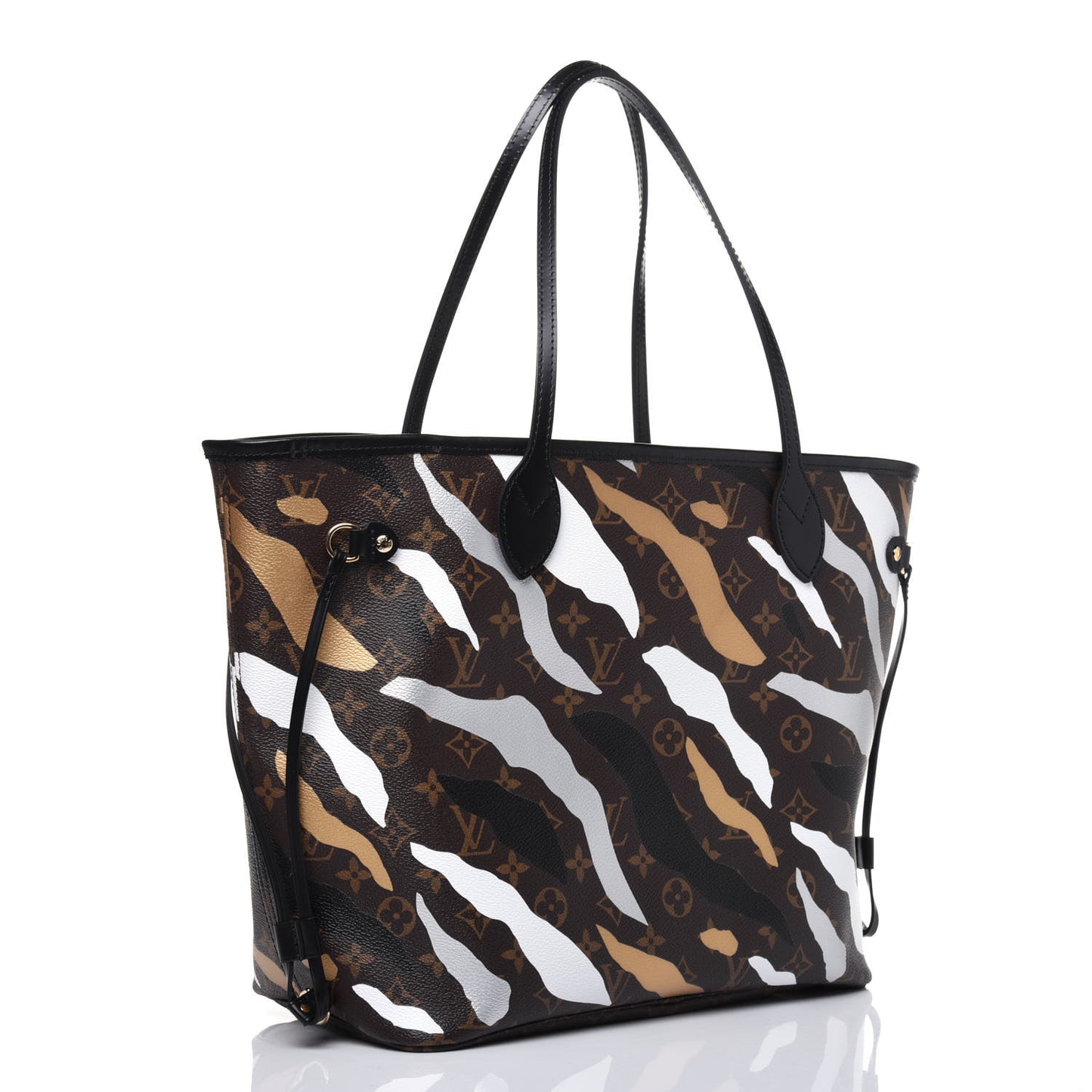 X LOL Monogram Neverfull MM Gold Silver