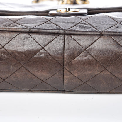 Chanel Lambskin Quilted Mini Square Flap Brown 10 of 13