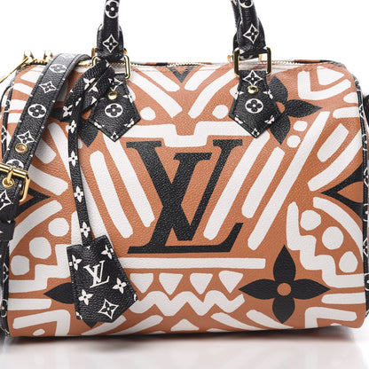 Louis Vuitton Monogram Giant Crafty Speedy Bandouliere 25 Creme Caramel 7 of 10